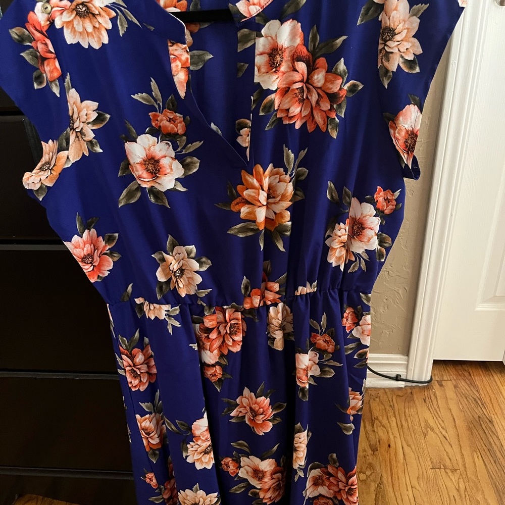 Floral dress size 1x